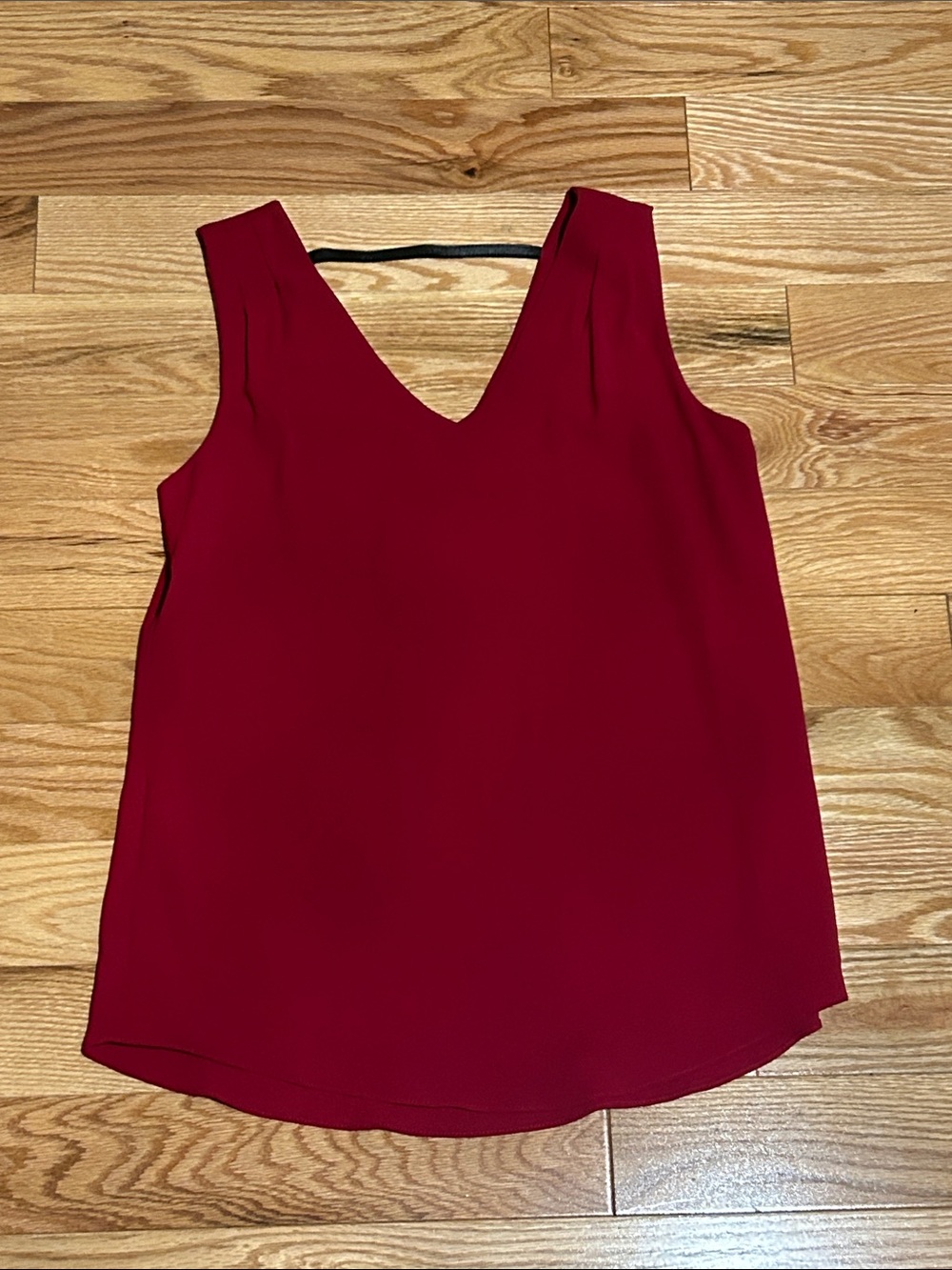 Iris Setlakwe Red V-Neck Sleeveless Camisole